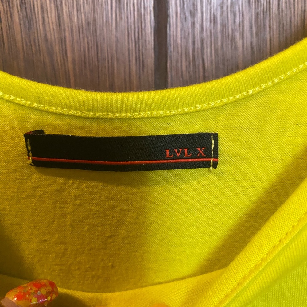 Yellow Long Sleeve Dress with Studded Detail - Picture 4 of 5